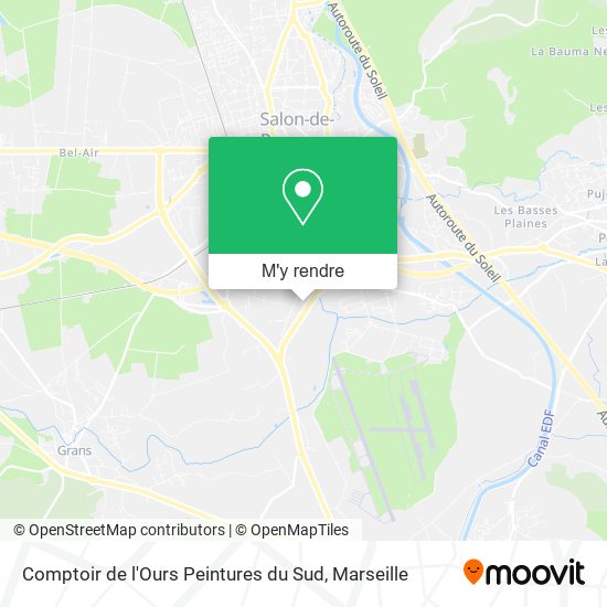 Comptoir de l'Ours Peintures du Sud plan