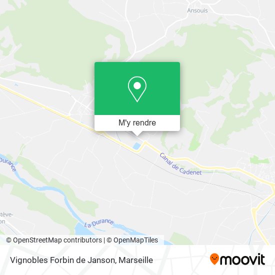 Vignobles Forbin de Janson plan