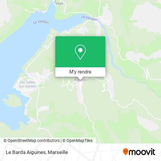 Le Barda Aiguines plan