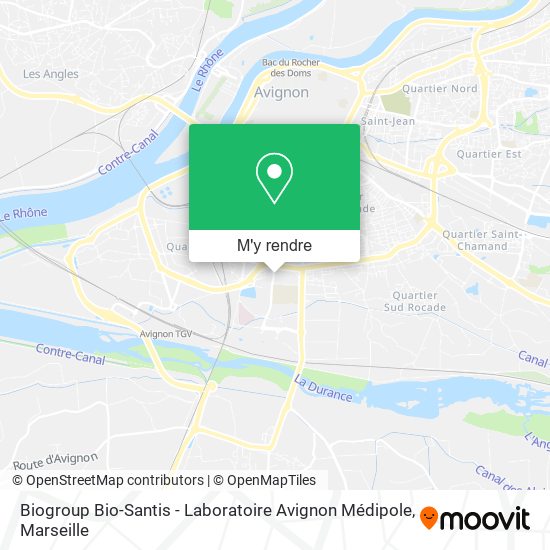 Biogroup Bio-Santis - Laboratoire Avignon Médipole plan