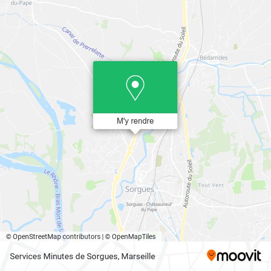 Services Minutes de Sorgues plan
