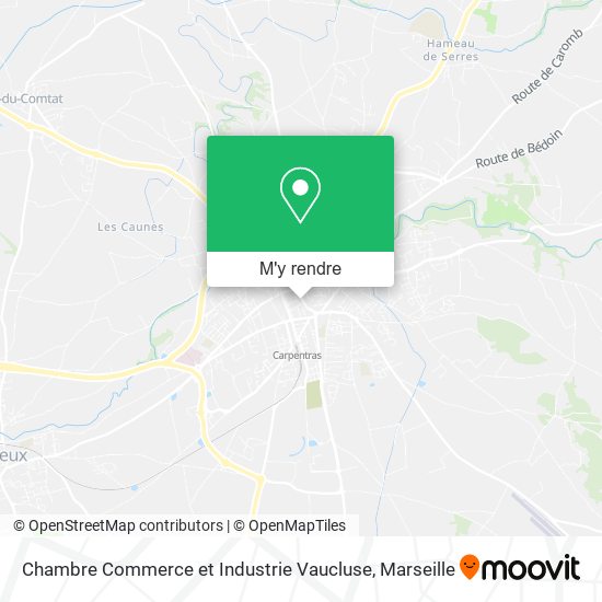 Chambre Commerce et Industrie Vaucluse plan