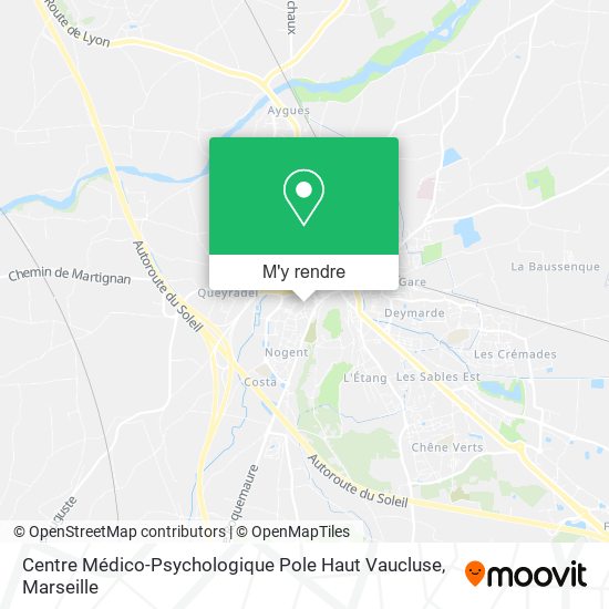 Centre Médico-Psychologique Pole Haut Vaucluse plan