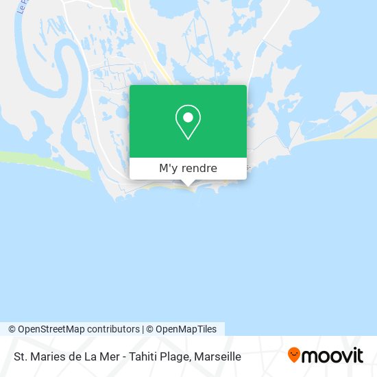 St. Maries de La Mer - Tahiti Plage plan