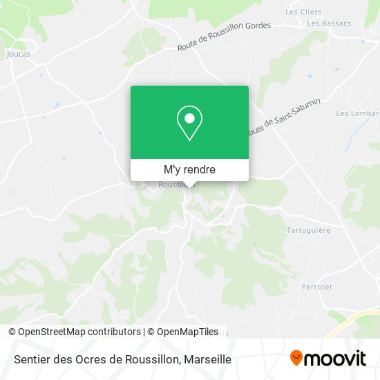 Sentier des Ocres de Roussillon plan