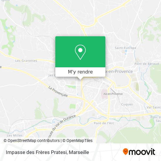 Impasse des Frères Pratesi plan