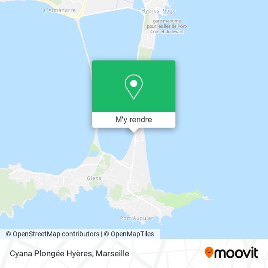Cyana Plongée Hyères plan