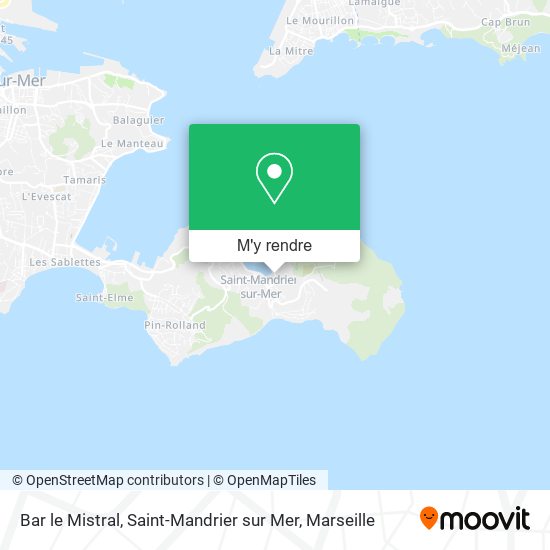 Bar le Mistral, Saint-Mandrier sur Mer plan