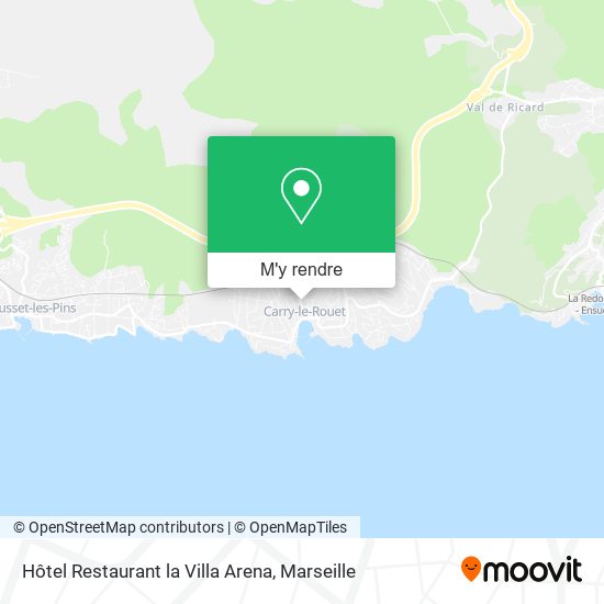 Hôtel Restaurant la Villa Arena plan