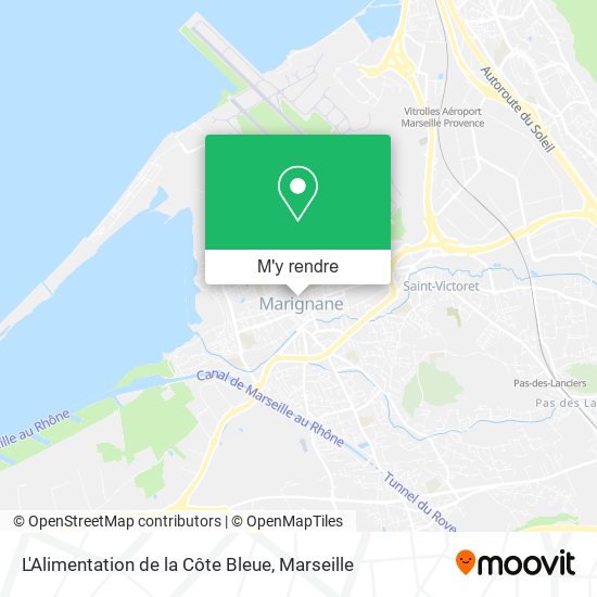L'Alimentation de la Côte Bleue plan