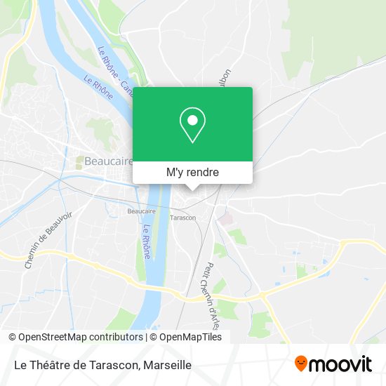 Le Théâtre de Tarascon plan