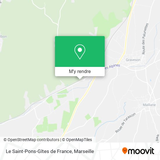 Le Saint-Pons-Gîtes de France plan