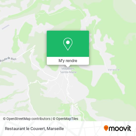 Restaurant le Couvert plan