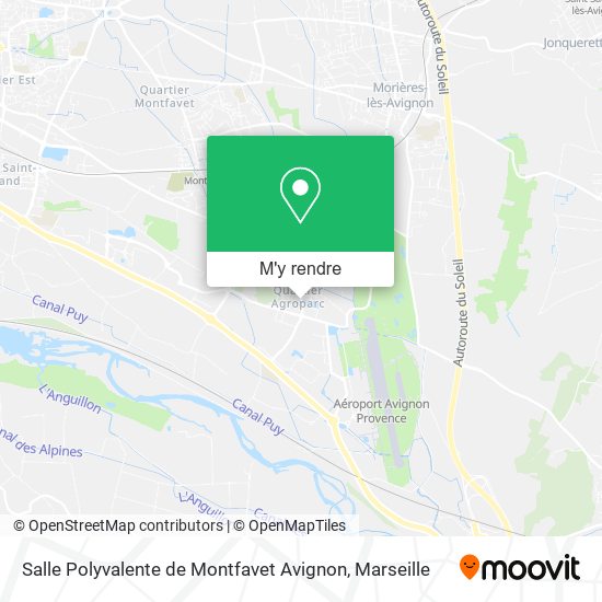 Salle Polyvalente de Montfavet Avignon plan
