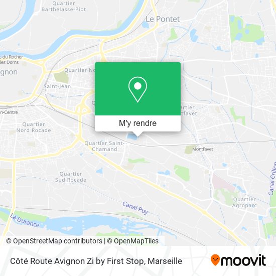 Côté Route Avignon Zi by First Stop plan