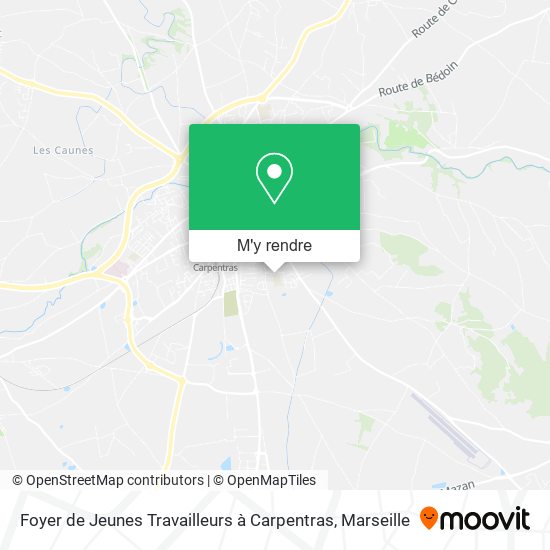 Foyer de Jeunes Travailleurs à Carpentras plan