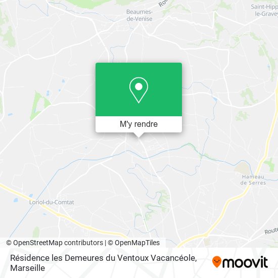Résidence les Demeures du Ventoux Vacancéole plan