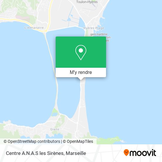 Centre A.N.A.S les Sirènes plan