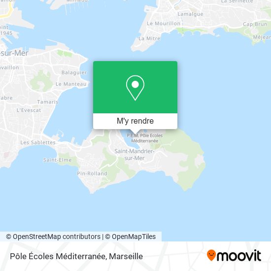 Pôle Écoles Méditerranée plan