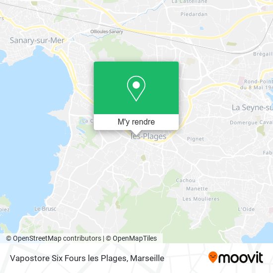 Vapostore Six Fours les Plages plan