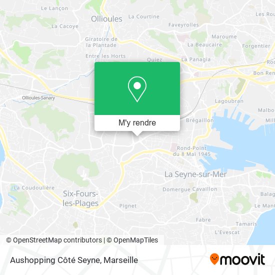 Aushopping Côté Seyne plan