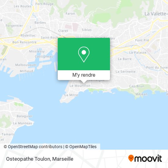 Osteopathe Toulon plan