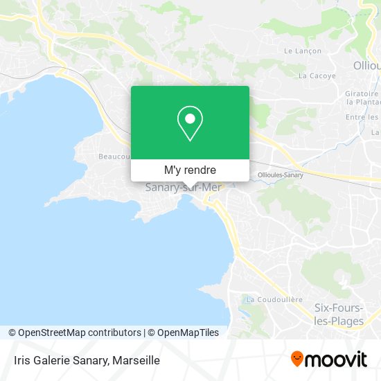 Iris Galerie Sanary plan