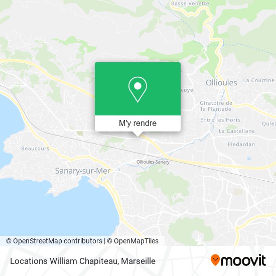 Locations William Chapiteau plan