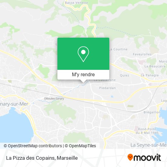 La Pizza des Copains plan