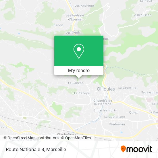 Route Nationale 8 plan