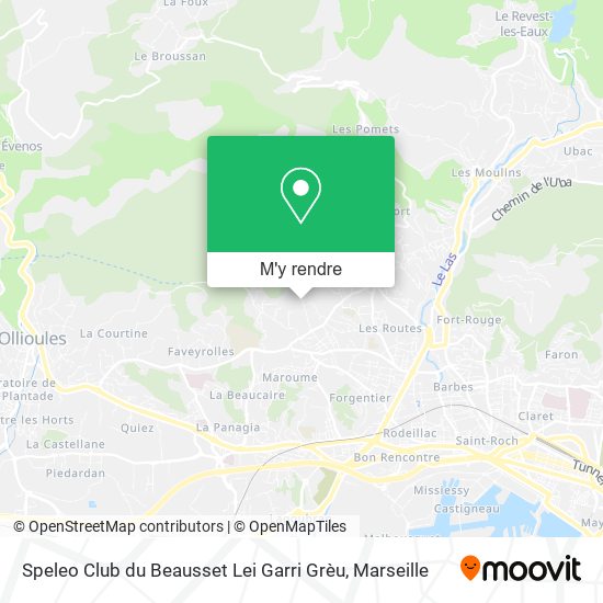 Speleo Club du Beausset Lei Garri Grèu plan