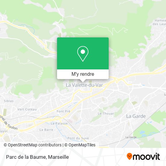 Parc de la Baume plan