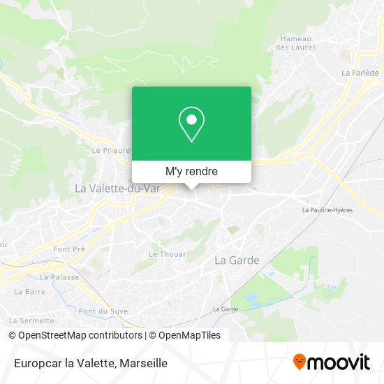 Europcar la Valette plan