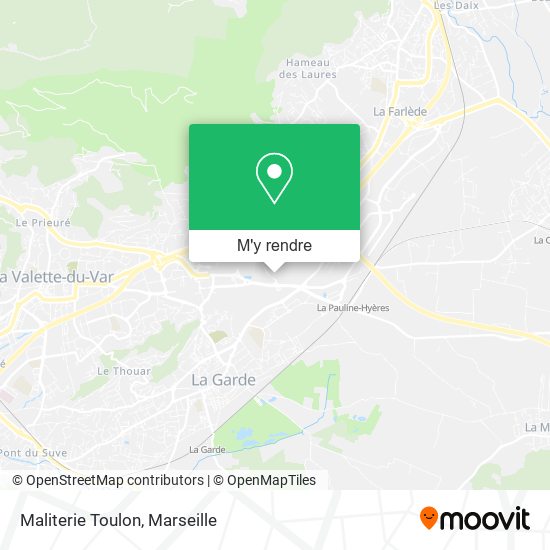 Maliterie Toulon plan
