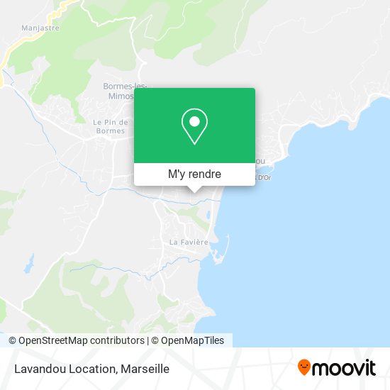 Lavandou Location plan