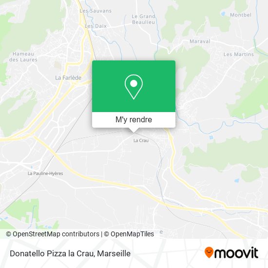 Donatello Pizza la Crau plan