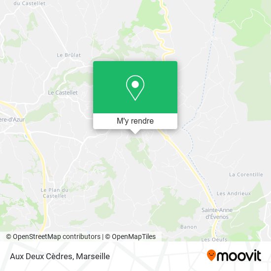 Aux Deux Cèdres plan