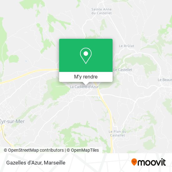 Gazelles d'Azur plan