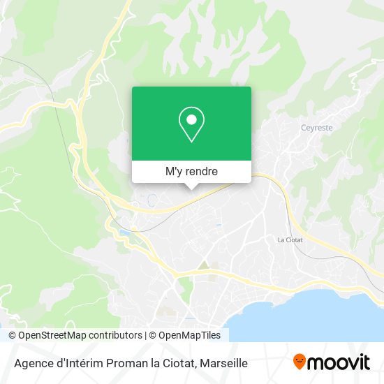 Agence d'Intérim Proman la Ciotat plan