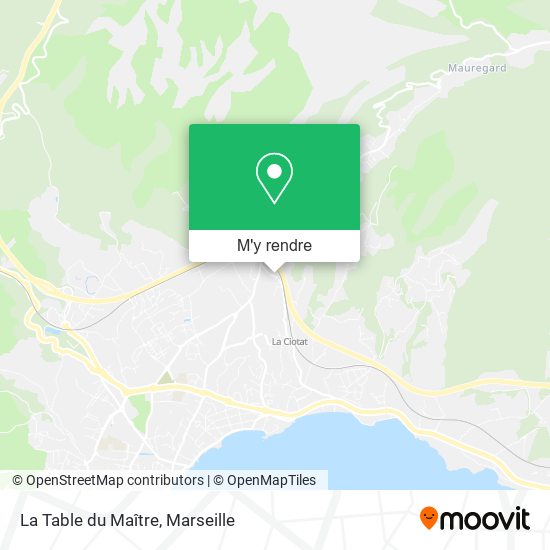 La Table du Maître plan