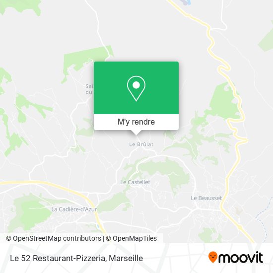 Le 52 Restaurant-Pizzeria plan