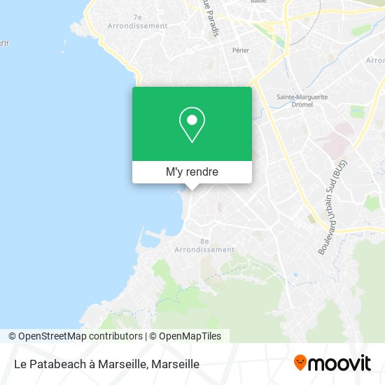 Le Patabeach à Marseille plan