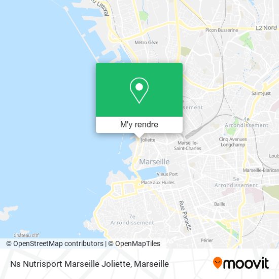 Ns Nutrisport Marseille Joliette plan