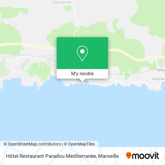 Hôtel Restaurant Paradou Méditerranée plan