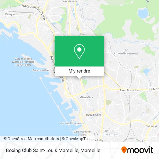 Boxing Club Saint-Louis Marseille plan