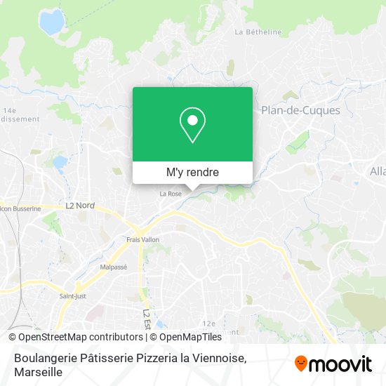 Boulangerie Pâtisserie Pizzeria la Viennoise plan