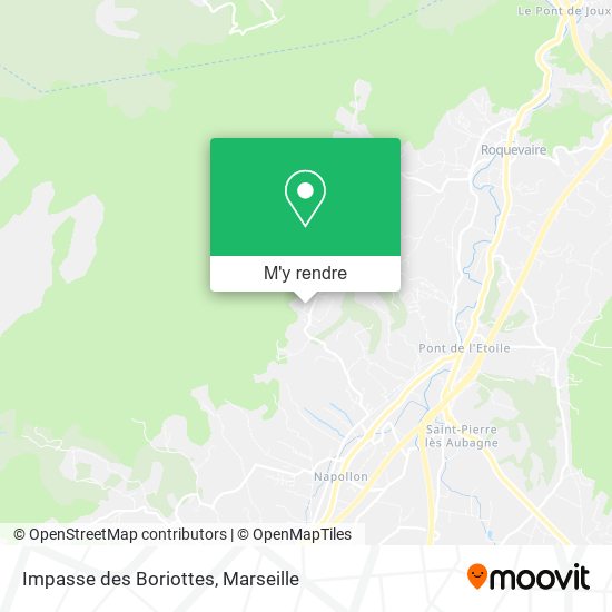 Impasse des Boriottes plan