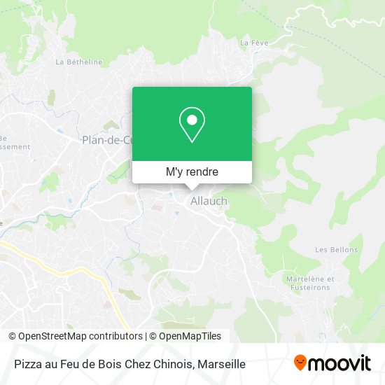 Pizza au Feu de Bois Chez Chinois plan