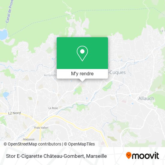 Stor E-Cigarette Château-Gombert plan