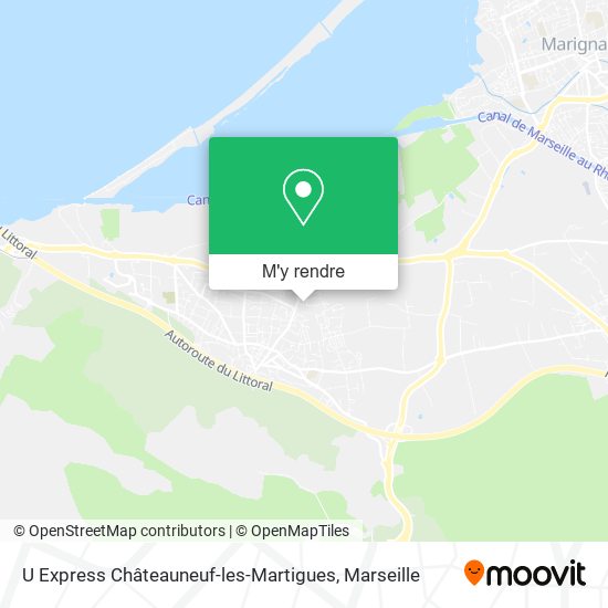 U Express Châteauneuf-les-Martigues plan